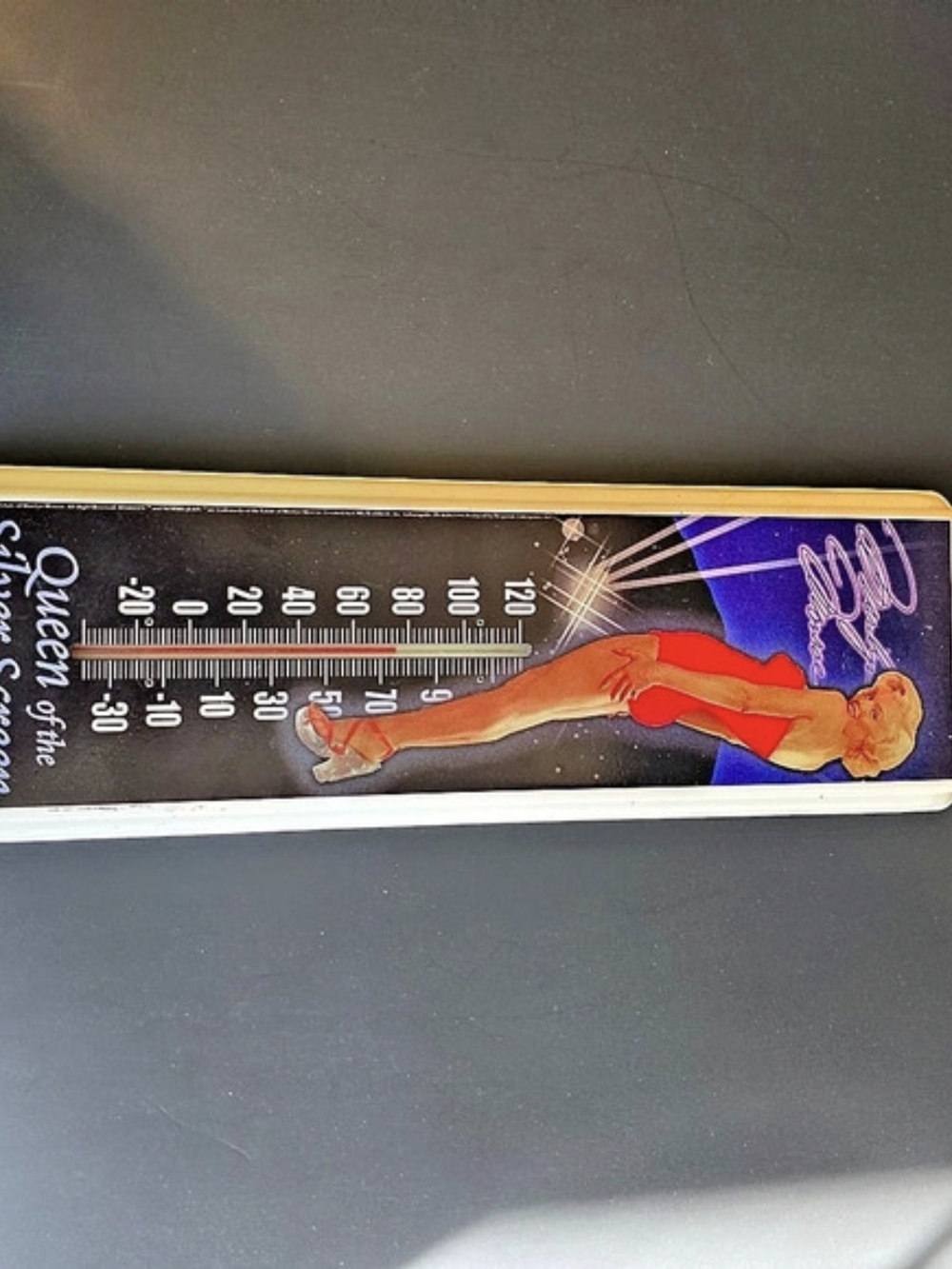 Vintage Marilyn Monroe Queen Silver Screen Wall Thermometer Y2K
